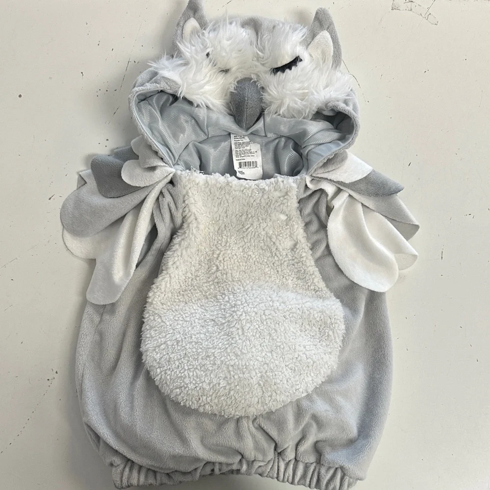 Target Gray and White Owl Hooded Kids Costume